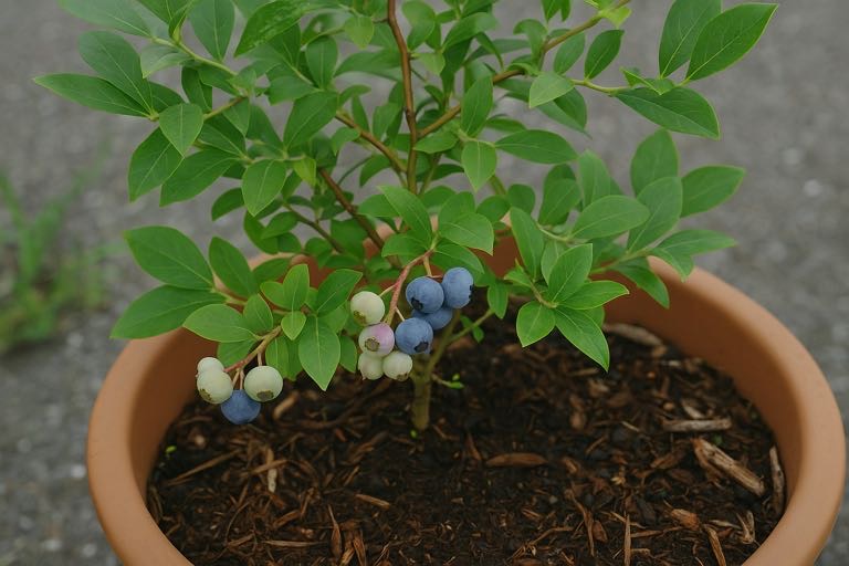 ブルーベリー　鉢植え　問題