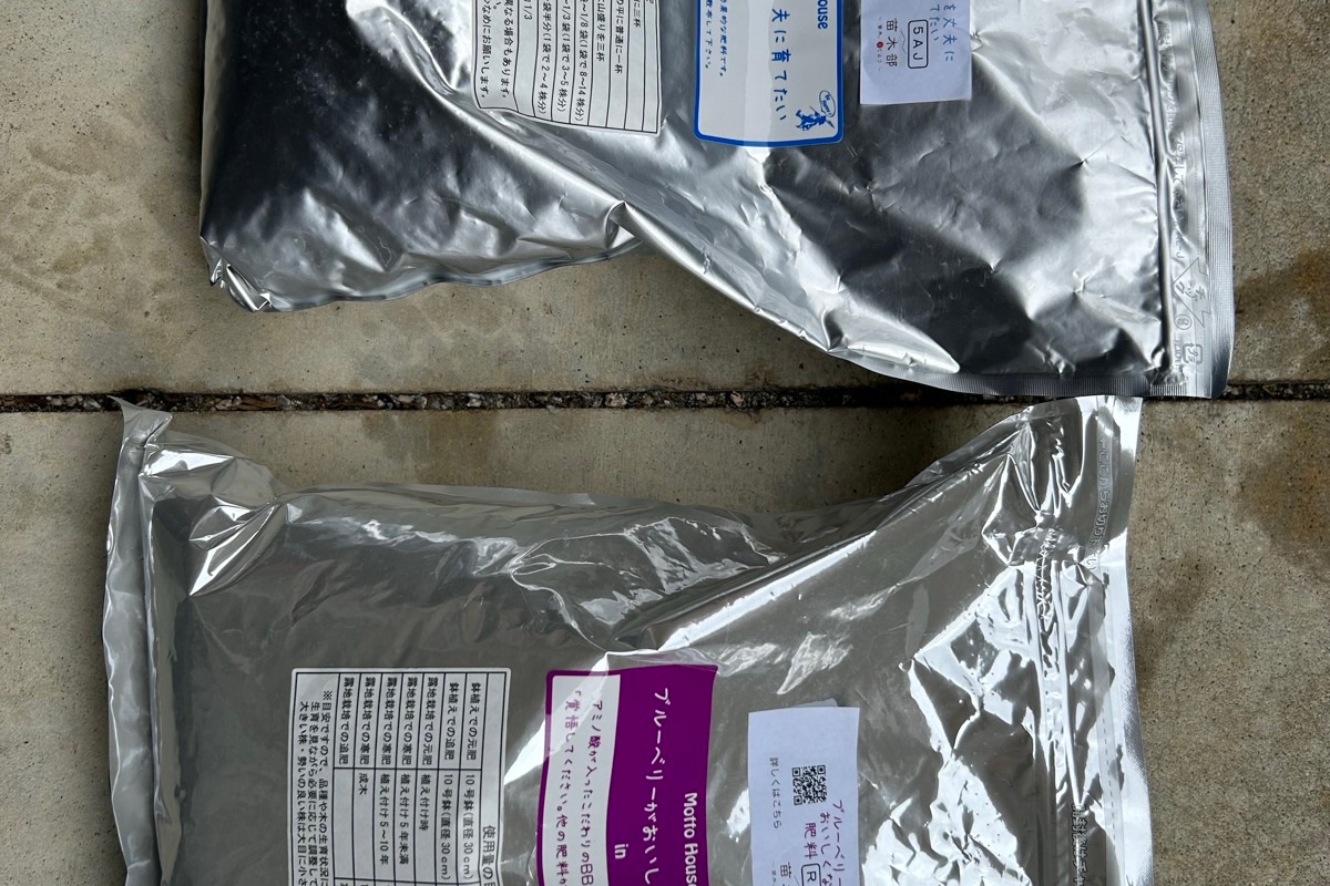 ブルーベリー鉢植えの肥料｜春先にブルーベリー用の肥料を与える
